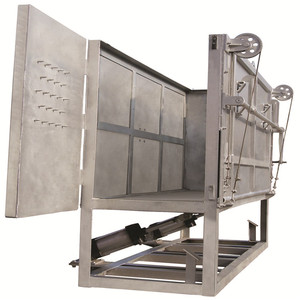 Abattoir de moutons et de bovins en acier halal avec boîte d'abattage à rotation Composants de base de roulement de moteur 220V pour l'industrie de l'abattoir - Product Image 1
