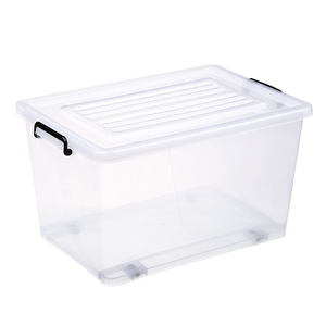 Lid Plastic Storage Box Hot Sale Stackable 70l Stackable Large Clear Plastic Storage Box With Lid