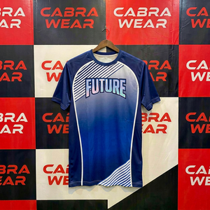 CABRA WEAR Maillot de sport unisexe Future sublimé de haute qualité toutes saisons, col rond, manches courtes, polyester anti-humidité - Product Image 1