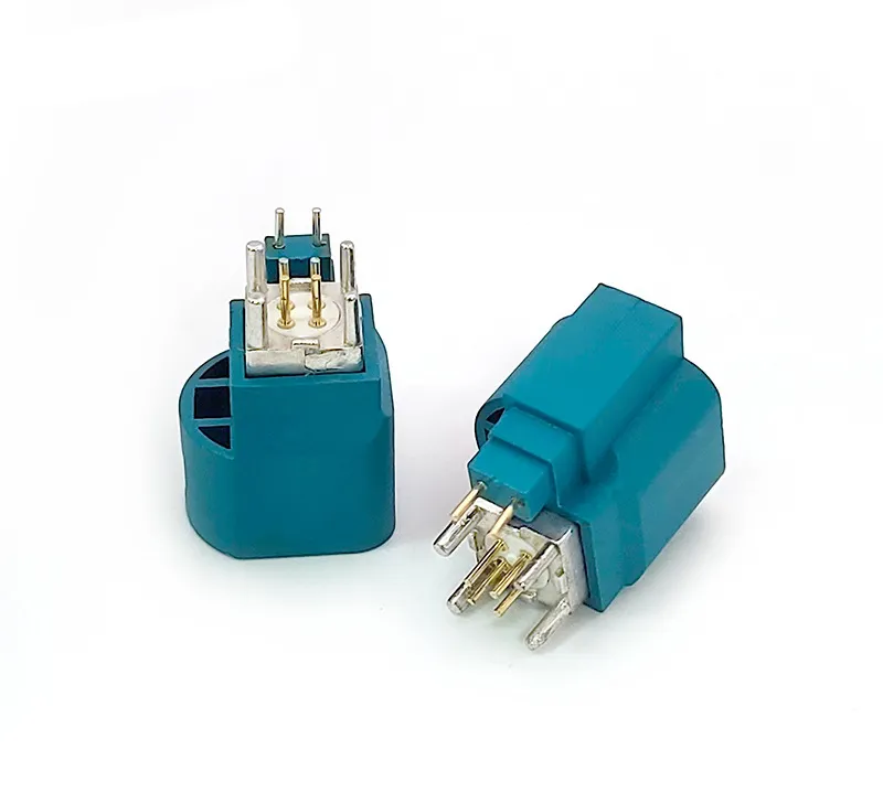 FOXECO Fakra HSD 4 + 2 ชายความเร็วสูงสัญญาณGPS Transferกล้องรถยนต์ไฟฟ้าHSD Connector Pcb