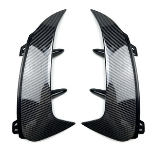 Mercedes-Benz A-Class W177 Rear Bumper Canard Piano Black Carbon Fiber Texture Retrofit Upgrade Parts - Product Image 3