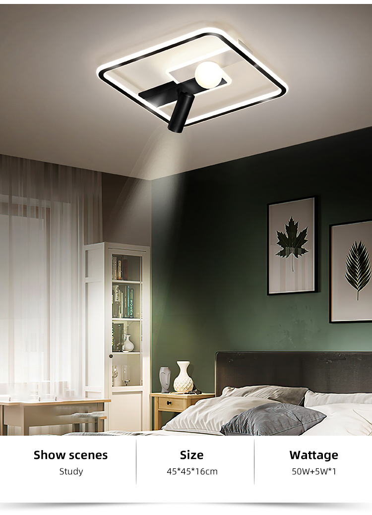 Factory Wholesale Indoor Decoration Ceiling Led Light Aluminum Acrylic Led Ceiling Lighting For House Hotel