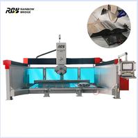 Machine de découpe de pierre automatique à cinq axes RBB HQ-3220DST pour granit et marbre, puissance 29KW, garantie 2 ans, commande de table par moteur haute performance