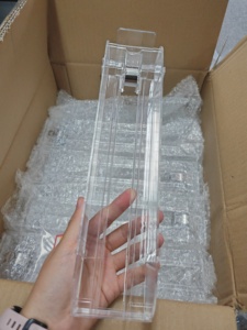 Separadores Ajustables de PVC y Acrílico Combinados, Empujador de Estantes para Organizar Mercancías en Supermercados - Product Image 5