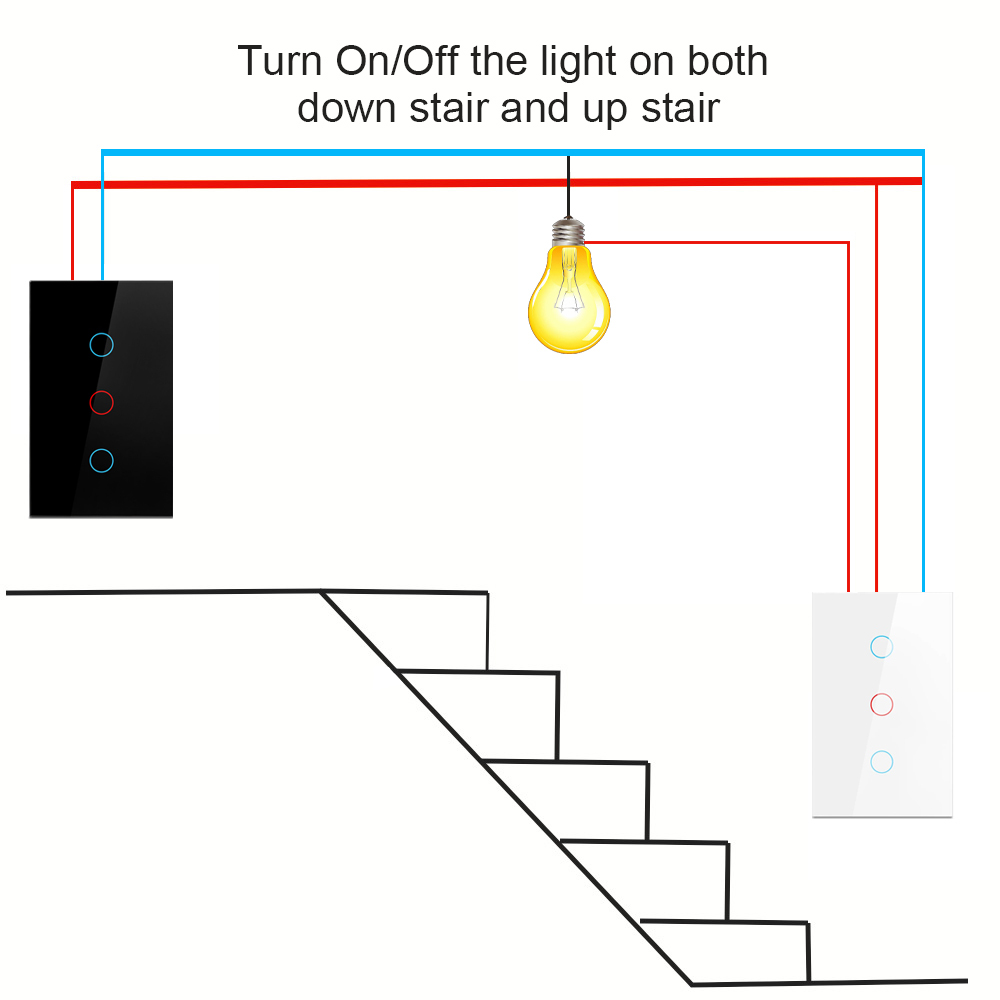 AU US Australian Standard Tuya Wifi/Zigbee With/No Neutral Wall Switch Smart Home Products Touch 1/2/3/4 Gang 2 Way Alexa Voice · image 5