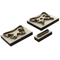 Matrices de découpe laser en bois pour couteaux papillon, motif queue de phénix, environ 10 cm, pour artisanat de papillons