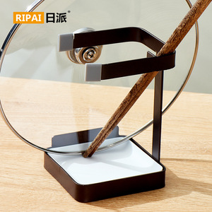 Ripai <b>Kitchen</b> <b>Storage</b> Rack Square Multi-functional Chopstick Spoon Pot Lid Holder With Stand Countertop Draining Rack - Product Image 1