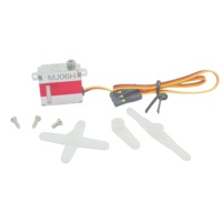 Moteur Servo Mini Plat Sans Noyau MJ06 pour Pièces d'Avion RC 7g 20x7x19mm 2.6kgf.cm Couple 0.061sec/60 Réponse Haute Vitesse Métal CNC