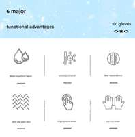 Guantes de Ciclismo de Invierno Unisex, Resistentes al Viento, Impermeables, Forrados con Forro Polar Cálido, Pantalla Táctil, Antideslizantes, de Cuero, Dedos Completos, Estilo Pull-On