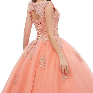 Red V-neck Ball Gown Evening Dress Chiffon Floral Print Empire Waistline Wine Red Adult Women's Formal Wear - Product Image 4