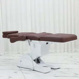 Electric Spa Beauty Salon Chair Medical Motor Adjustable Facial Bed Chair Salon Leather Beauty Bed