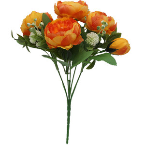 Flor de Peonía Artificial de 7 Cabezas, Simulación de Peonía, Rosa Philipos para Decoración de Escritorio, Hogar y Bodas - Product Image 5