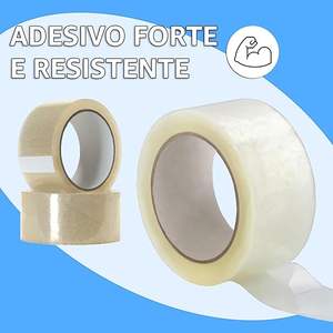 Cinta Adhesiva Transparente Resistente de 5 cm x 66 m, Rollo de Embalaje para Paquetes y Mudanzas, 6 Rollos por Unidad - Product Image 4