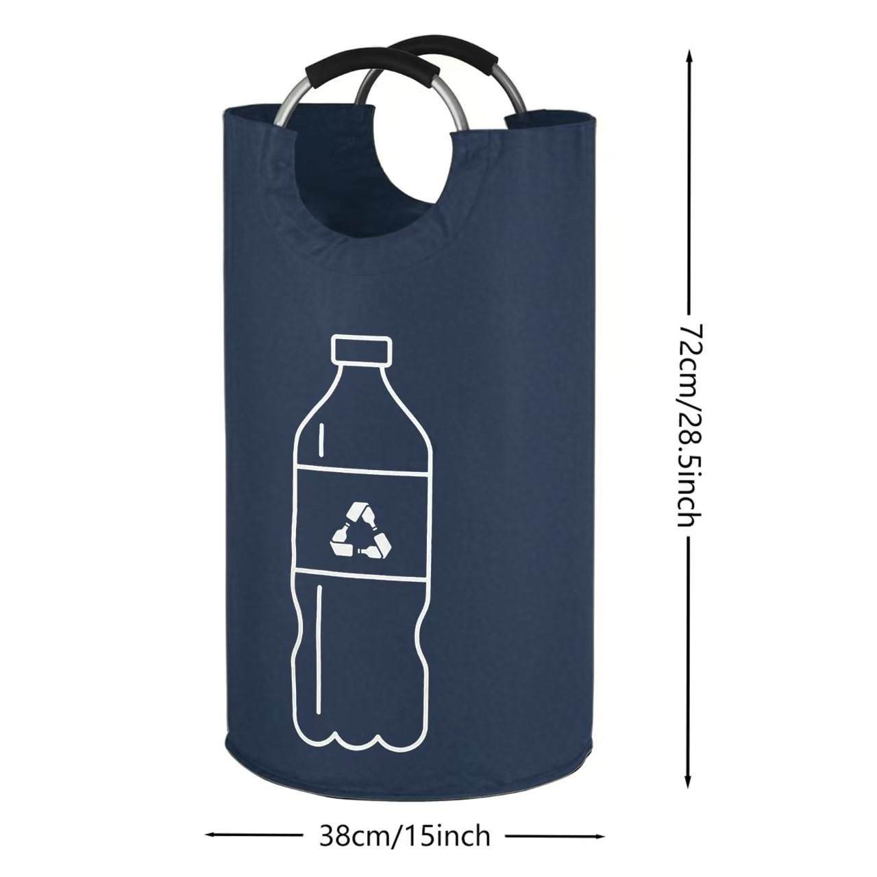 Bouteille 82L imprimée en bleu marine