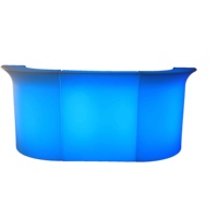 Vente directe usine – Bar lumineux LED domestique au design moderne et actuel, personnalisable, en rotomoulage