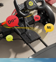 Go-Kart Eléctrico con Control Remoto para Niños de 1 a 6 Años, con Doble Tracción, Llantas EVA, Plegable, con Luces LED, Regalo Ecológico