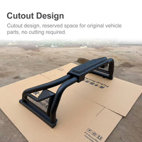 Barre de protection triangulaire tout-terrain 4x4 pour Ford F150 Tundra Ram, robuste avec découpe prévue pour feu stop monté sur le haut de la cabine