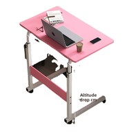 Bureau d'appoint relevable pour ordinateur portable, bureau paresseux pour lit, bureau mobile moderne et minimaliste en PVC