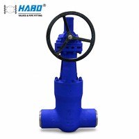 Katup Gerbang Pembangkit Listrik Baja Cor Dilas WCB Kelas 1500 OS&Y API 600 ASME B16.34 untuk Jalur Uap Utama