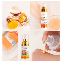 Ensemble de soins de la peau éclaircissant et blanchissant, crème solaire anti-taches et anti-acné, nourrissant en profondeur, à base d'arbutine biologique, OEM ODM