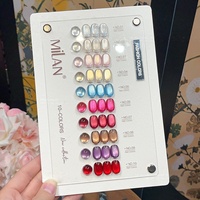 Kit de 10 gels UV effet œil de chat tendance - Couleur pure effet cristal de glace, blanchissant, végétalien, non toxique, écologique, durcissement LED/UV pour salons de manucure