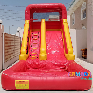 Castillo Inflable en Oferta, Castillo Hinchable <span class=keywords><strong>con</strong></span> Tobogán <span class=keywords><strong>de</strong></span> Agua y Piscina Cuadrada, Juego Infantil para Niños Pequeños, Parque Infantil al Aire Libre - Product Image 4