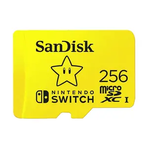 Sandisk การ์ดหน่วยความจำ256GB/128GB microSDXC ได้รับลิขสิทธิ์สำหรับ Nintendo-Switch - SDSQXAO-256G-GNCZN