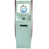 Avec lecteur de code-barres au sol tout en un personnalisé en acier 19 ''Terminal de kiosque d'ordinateur pour centre commercial