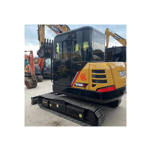 Pelle hydraulique d'occasion Sany SY60C Pro Pelleteuse d'occasion bon marché 6 tonnes Poids en ordre de marche avec boîte de vitesses pour moteur central - Product Image 1