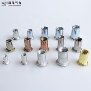 High Quality Aluminum <strong>Rivet</strong> <strong>Nuts</strong> 1/4 3/8 5/16 M4 M5 M6 M10 Aluminum Alloy Flat Head Knurled <strong>Rivet</strong> <strong>Nut</strong> Hollow Blind <strong>Rivet</strong> <strong>Nut</strong> - Product Image 6