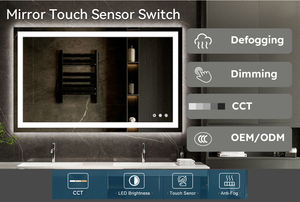LETARON Nouveau capteur de mouvement manuel à gradation continue CCT pour éclairage <span class=keywords><strong>LED</strong></span> de miroir de salle de bain - Product Image 5