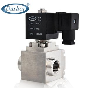 صمام ملف لولبي عالي الضغط 30MPa "a" 1 "صلب مقاوم للصدأ DHSE ac230 v 24VDC صمام تحكم - Product Image 2