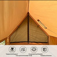 Tente carrée thermique légère 1-2 personnes, imperméable, pour l'hiver, le backpacking, avec cheminée, pour le camping en plein air et les événements sur la plage