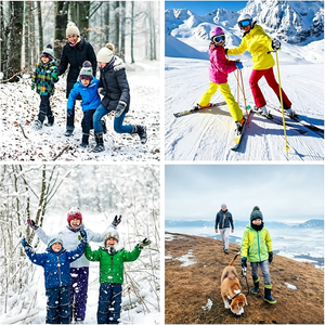 Veste d'hiver imperméable pour garçon, veste de neige à capuche doublée de polaire, veste coupe-vent et imperméable - Product Image 6