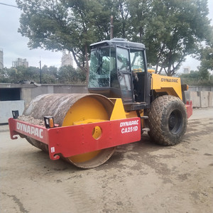 Rodillo compactador de neumáticos Dynapac usado original CA251D CA25D CA301 CC421 de 3 toneladas con motor Cummins, tambor único, 75KW de alta potencia de excavación, 50kN en stock - Product Image 3