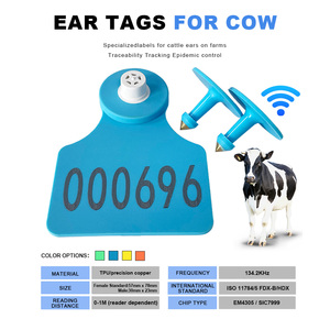 Haute qualité oreille animaux étiquettes vache mouton chèvre étiquette d'oreille tpu animal étiquette d'oreille avec puce intelligente RFID - Product Image 4