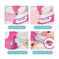 Enfants Mini Machine à coudre jouet semblant jouer Simulation sans fil appareil ménager Machine à coudre jouet pour enfants