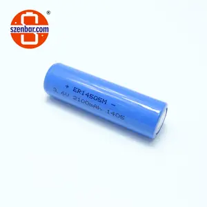 Enbar bateria à prova d'água de lítio, bateria aa 3.6v 2200mah er14505m