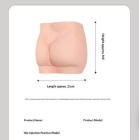 Modèle d'entraînement à l'injection intramusculaire fessière avec modules d'injection amovibles en PVC, mannequin de formation médicale et infirmière