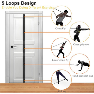 Juego de Bandas de Resistencia para Entrenamiento en 5 Colores con Sistema de Anclaje a la Puerta - Product Image 5