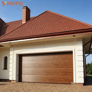 <span class=keywords><strong>Porte</strong></span> <span class=keywords><strong>de</strong></span> <span class=keywords><strong>garage</strong></span> sectionnelle en acier isolée 16x7, finition bois, style américain moderne, pour usage résidentiel, directement <span class=keywords><strong>de</strong></span> l'usine - Product Image 5