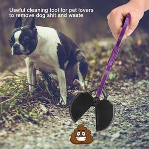 Fabricante de fábrica Pet <span class=keywords><strong>Dog</strong></span> Pooper Scooper con dispensador de bolsas para caca Shit Clip Picker Waste <span class=keywords><strong>Poo</strong></span> Pick Up Toilet Poop Scoop Catcher - Product Image 3