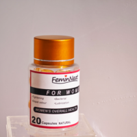 20 capsules de resserrement vaginal, capsules Yoni pour un nettoyage en profondeur, complément de santé féminine, imprimé en sérigraphie, fabriqué en Chine