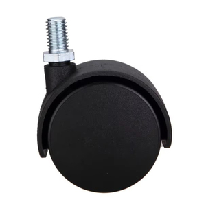 Roulettes pivotantes robustes en PP de 40 mm (1,5 pouce) avec tige filetée, structure en acier, pour meubles de chambre et d'intérieur - Product Image 1