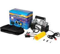Meilleure vente usine : Pompe à air portable double cylindre pour voiture, démarreur de voiture universel portable, batterie externe, pompe à air de voiture originale