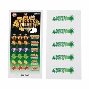 Cartes à gratter colorées à languette détachable pour loterie et bingo, avec impression sur papier, fabriquées en usine - Product Image 4