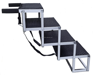 Hond Auto Trap Huisdier Ladder Opvouwbare Hond Auto Rit Met Antislip Oppervlak, Draagbare Huisdier Trappen Voor Auto <span class=keywords><strong>Suv</strong></span> En Vrachtwagen - Product Image 2