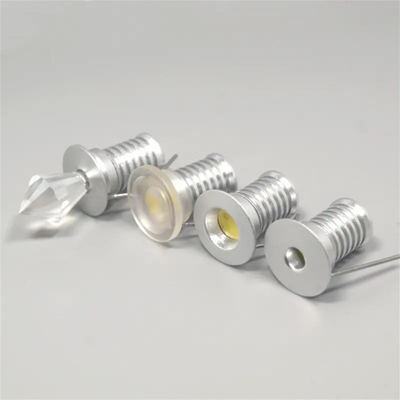 1W סופר מיני LED זרקור מקורה שקוע תקרת אור 12V מגזרת 13mm מתכוונן LED Downlight RGB Dimmable LED ספוט אור