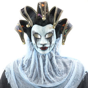 Máscara de Payaso Bufón de Terror Velado para Fiestas de Disfraces de Halloween, Eventos de Disfraces, Decoración de Disfraces de Cosplay - Product Image 2