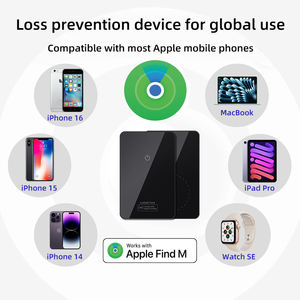 Saqico デュアルシステム スマート<span class=keywords><strong>GPS</strong></span>トラッカー（Google Find My対応）プラスチックカード型キーウォレット、ペット＆車用充電式ロケーター - Product Image 4